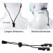 4 Pcs Black Mask Extenders - Anti-Tightening Ear Strap Holder Lanyard - Buy Online on GoSupps.com