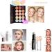 Professional Makeup Set - Mknzome Cosmetics Starter Kit with Travel Bag | Christmas Makeup Gift with Eyebrow Cream Eyeshadow Lipstick Lip Gloss & Mascara - Buy Online on GoSupps.com