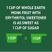 WHOLE EARTH Monk Fruit Sweetener with Erythritol - 12oz Plant-Based Sugar Alternative (Pack of 1) - Buy Online on GoSupps.com
