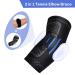 2 in 1 Tennis Elbow Brace - Compression Sleeve with Elbow Pads | Breathable Tendonitis Support for Men & Women | Joint Pain Relief & Arthritis Treatment - Buy Online on GoSupps.com