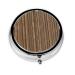 Solid Wood Patternround Pill Box 3 Compartment Round Pill Box Organizer # Portable Travel Pill Box for Traveling.