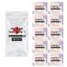 First Aid Emergency Medical Kit Mini and Travel Size - 10 Pack | Great for Kids Schools Business Hiking Camping | Wound Care Products (Abstract)