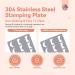 SAVILAND Nail Stamping Plates Set - 4PCS French Tip Nail Art Templates & Tools for DIY Manicure - Stainless Steel Reusable Stencils for Creative Nail Designs - Buy Online on GoSupps.com