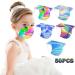 50PC Colorful Patterns Design Disposable_Face_Mask 3-Ply Breathable Comfortable for Girls Boys Kids Use - Buy Online on GoSupps.com