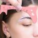 Eyebrow Drawing Guide - Silicone Eyebrow Makeup Mapping Template Makeup Guide Tool Brow Positioning Ruler Shaping Grooming Stencil for Women and Girls Pink - Buy Online on GoSupps.com