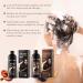 Shampooing de coloration naturelle au ginseng - 450 ml - Avec extrait de ginseng - Doux pour le cuir chevelu - Colorant et nourrissant - Facile utiliser (noir) - Buy Online on GoSupps.com