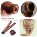 SQULIGT Hair Bun Maker French Twist Tool (2 Pack Brown) - DIY Women's Doughnut Hairstyle Shaper - Buy Online on GoSupps.com