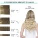 Doores Real Hair Extensions Clip In - Ash Brown to Platinum Blonde 22 Inch (55cm) 150g Remy Hair Thick Natural Look - Buy Online on GoSupps.com