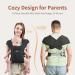 MOMTORY Newborn Baby Carrier | Cozy Wrap with Hook&Loop | Adjustable & Soft Fabric | Deep Grey - Buy Online on GoSupps.com
