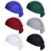 Sucrain 6 Pcs Tube Dreadlock Cap Elastic Wide Headband Braids Tube Sock Cap Unisex Spandex Satin Head Wrap Dreadlocks Accessories