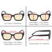 Eyekepper Yellow Tinted Reading Glasses 4 Pack - Oversized Square Blue Light Blocking Eyewear +2.50 - Computer Glasses - Buy Online on GoSupps.com