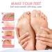 Exfoliating Foot Mask - 2 Pairs of Peach & Strawberry Cornea Socks for Men & Women | Effective Foot Care for Smooth Delicate Feet - Buy Online on GoSupps.com