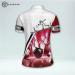 LASFOUR Custom Pink 3D Heartbeat Bowling Shirts for Women - Buy Online on GoSupps.com