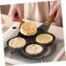 PRETYZOOM 1pc Hamburger Pancake Pan Mini Pan Pancake Maker Pan Kitchen Accessory 4 Hole Omelette Pan Egg Pan for Gas Stove Omelette Frying Pan Medical Stone Fried Eggs Egg Plate - Buy Online on GoSupps.com