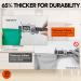 VGO 10 Pairs Extra Thick Reusable Household Gloves Long Sleeve Rubber Tableware Gloves for Kitchen Cleaning Painting Gardening & Pet Care - Size L Dark Green - Buy Online on GoSupps.com