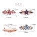 WHAVEL Flower Crystal Rhinestone Hair Barrettes - 4Pcs Luxury Spring French Clips for Women & Girls - Buy Online on GoSupps.com