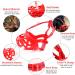 Breathable Dog Muzzle for Small Medium & Large Dogs - Stops Biting Barking & Chewing | Ideal for Aggressive Dogs - Medium Red - Buy Online on GoSupps.com