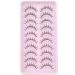 Geeneiya 02A 3D Mink Eyelashes Pack - 10 Pairs Natural Look Fluffy Individual Cluster Extension Lashes - Buy Online on GoSupps.com