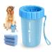 Dog Paw Cleaner for Medium Dogs (with 3 Absorbent Towels), Dog Paw Washer, Paw Buddy Muddy Paw Cleaner, Pet Foot Cleaner Medium Blue