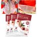 3-Piece Aloe Vera Foot Peel Mask for Hard Skin with Rose Extract - Exfoliating Feet Treatment for Callus Removal and Foot Care - Buy Online on GoSupps.com