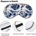 Psychedelic Blue Tie Dye Sleep Mask for Women | Adjustable Eye Shades Cover with Elastic Strap - Perfect for Travel & Relaxation - Buy Online on GoSupps.com
