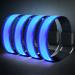 Flintronic LED bracelet 4 pieces of reflective LED lighting tape LED bracelet light band safety light unisex for night run jogging and outdoor sports blue