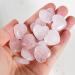 Healing Crystal Rose Quartz Heart Worry Stones for Reiki Meditation - 15pcs - Buy Online on GoSupps.com