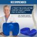 Everlasting Comfort Doctor Recommended Memory Foam Seat Cushions for Office Chairs Office Chair Cushion & Car Seat Cushion - Blue - Buy Online on GoSupps.com