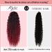 YIBANG Red Ruby Burgundy Drawstring Ponytail Extensions for Black Women - Long Curly Clip-In Hairpiece | Ombre Bug Red | 18 inches - Buy Online on GoSupps.com