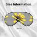 SSIMOO Yellow Gray Flower Soft Sleep Eye Mask | Breathable Female Eye Patch for Travel & Relaxation | Comfortable Black Design - Buy Online on GoSupps.com