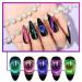 MIZHSE 9D Cat Eye Gel Nail Polish Set | Chameleon Magnetic Effect | 10ml (9D Collection 1) 6Pcs - Buy Online on GoSupps.com
