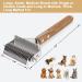 2-in-1 Pet Grooming Brush | Dematting Comb & Deshedding Tool for Dogs & Cats | Pain-Free Grooming | Stainless Steel with Wooden Handle - Buy Online on GoSupps.com