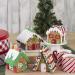 Christmas Gingerbread Mini Village Kit - Build Your Own Holiday Town with 4 House Sets, Candies, Fondant, Icing, Decorating Bags, & Stickers - Buy Online on GoSupps.com