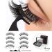 Magnetic Eyelashes - Reusable 3D False Lashes with 3 Magnets Soft & Natural Look | 8 Pieces with Tweezers No Glue Needed - Buy Online on GoSupps.com