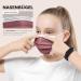 50 Disposable Face Masks Made in Germany | CE Certified | Triple Layer Filtration | Small Size (14.5cm x 9.5cm) | Bordeaux Color - Buy Online on GoSupps.com