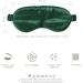 SILKSLEEK 22 Momme Pure Mulberry Silk Eye Mask for Sleeping | Super Soft & Comfortable Blackout Sleep Mask Filled with 100% Pure Silk | Travel Essentials in Gift Box - Emerald - Buy Online on GoSupps.com