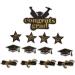 jojofuny 39 Pcs Insert Card Grad Cupcake Toppers Cake Decoration Party Supplies Grad Party Cupcake Toppers Graduation Cap Graduation Fruit Pick Decorative Topper Set The Paper Toothpick Blackx3pcs 20X14.5X0.1CMx3pcs - Buy Online on GoSupps.com