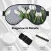 Buy White Tulips Double-Sided Sleep Eye Mask - Soft Comfort Blindfold with Adjustable Strap | Block Out Light - Buy Online on GoSupps.com