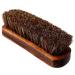 kuou Waxun Premium Horsehair Brushes Soft Shoe Brush with Natural Horsehair for Boots Shoes Furniture Car Seats Interiors Sofas (Shine Buff Polish)