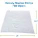 OsoCozy Bleached Birdseye Flat Cloth Diapers - 100% Cotton - White - 27.5 x 30.5 Inches - 1 Dozen - Buy Online on GoSupps.com