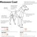 Hurtta Monsoon Dog Raincoat - Waterproof Dog Jacket with Reflectors | Black 90 cm (35 in) - Ideal for Rainy Days - Buy Online on GoSupps.com
