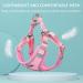 Rennaio No Pull Dog Harness & Leash Set - Adjustable & Ultra Breathable Padded Chest for Small/Medium Dogs - Pink M - Buy Online on GoSupps.com