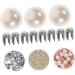 Lurrose 150 Sets Pearl Claw Nails Decor Clothing Rivets DIY Clothing Pearl Rivets DIY Buttons Manual Stud 0.8X0.8X0.8CM White - Buy Online on GoSupps.com