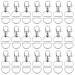 100PCS Premium Swivel Snap Hooks and D Rings, Swivel Snap Hooks for Keychain and Sewing Project(3/4"Inside Width) Silver