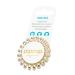 Papanga Spiral Hair Ties - Elegance Edition Small Golden (Gold-Transparent) - Pack of 5 | International Shipping Available - Buy Online on GoSupps.com