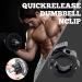 Wiyety 8-Piece Dumbbells Set | 30mm Quick Lock Barbell Collars for Weightlifting | Durable Black Dumbbell Closure & Clips - Buy Online on GoSupps.com