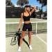 Fuelmefoot Women's High Waist Cycling Pants - Summer Yoga Shorts & Fitness Leggings - Black - Size L-XL - Buy Online on GoSupps.com