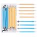 Riddur Dotting Tool Set Dotting Pens with Ball Styluses Tools Nail Art Pen Set with storage box marble tool Nailart Tools for Rock Art Painting Nail Beauty Design (9 pieces)