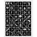 Tattoo Stencil Set - New Henna Designs - 10 Various Patterns - Buy Online on GoSupps.com