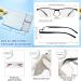 4 Pack Blue Light Blocking Reading Glasses for Men - UV Filter Readers in Multiple Strengths (1.0 to 4.0) - Stylish Black Design - Buy Online on GoSupps.com